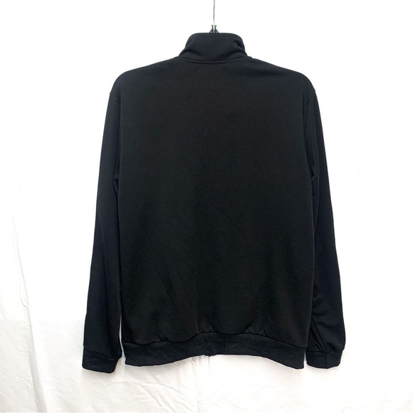 Men’s Guess Logo Tape Black Zip Up Jacket - Picture 3 of 5